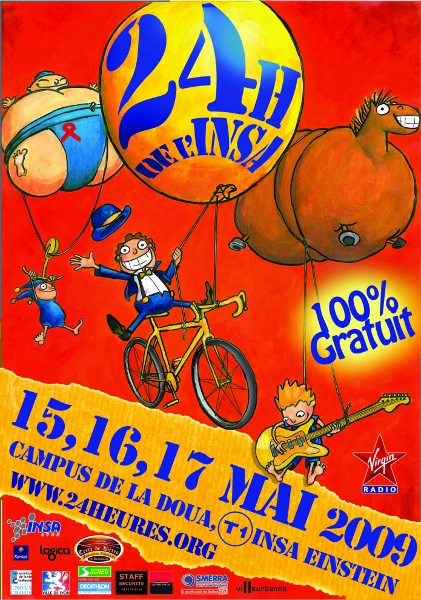 Les 24h de l'insa affiche