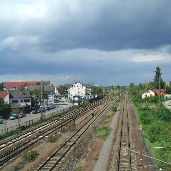 Voie ferrée : ligne Mannheim-Bruchsal