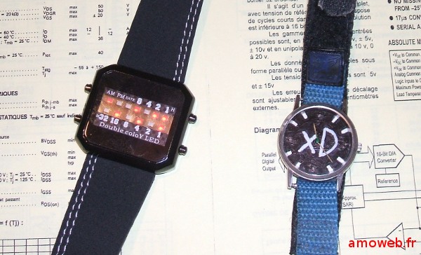 Mes montres binaires XD, geek !